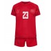 Danmark Pierre-Emile Hojbjerg #23 Hjemmebanesæt Børn VM 2022 Kortærmet (+ Korte bukser)